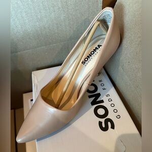Sonoma Classic Beige Women's Heels- Louisaa -size 8